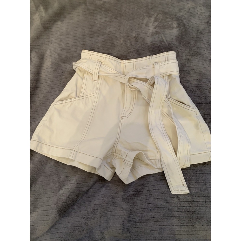 Dynamite Denim Womens‎ Cream Shorts 2 26